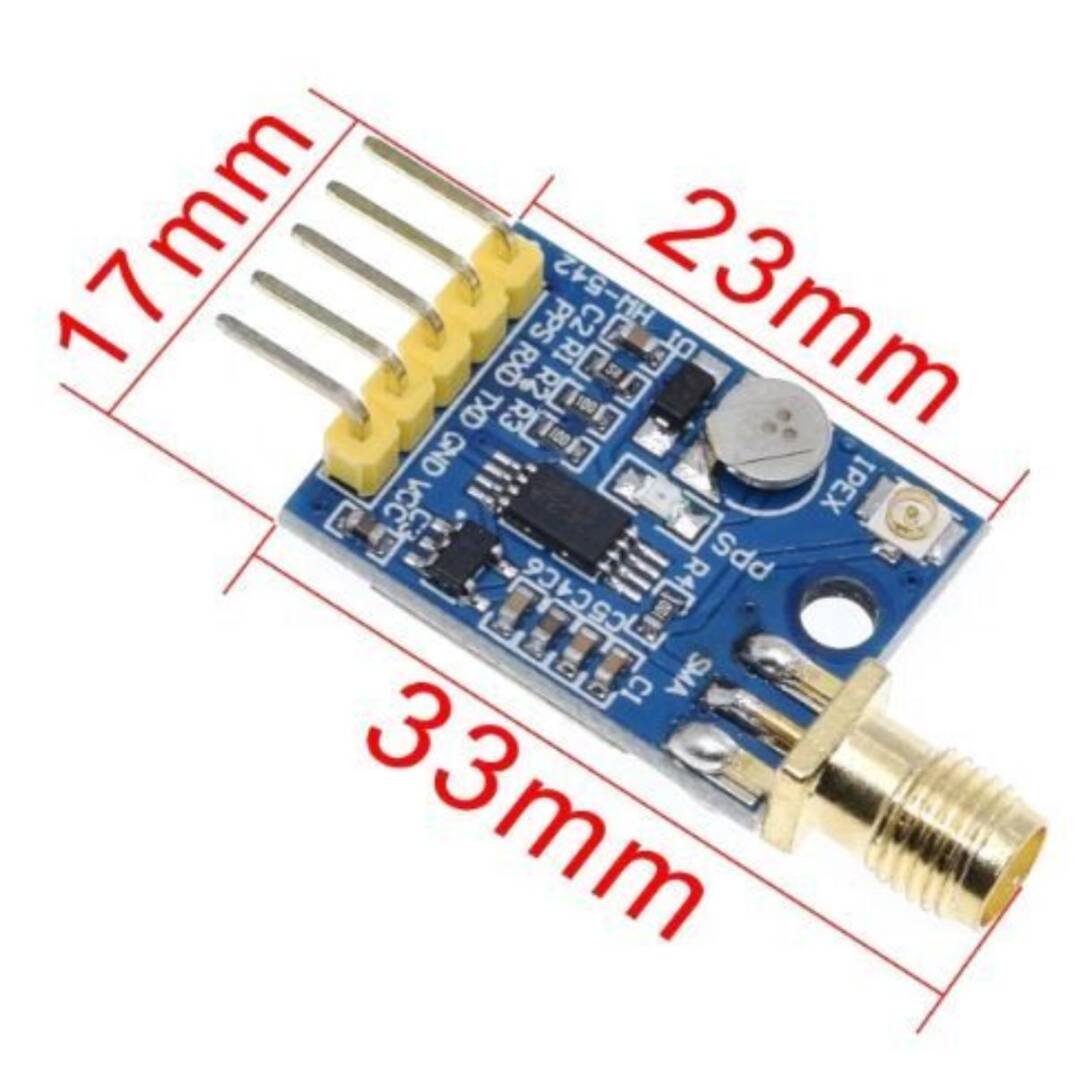 NEO-M8N Mini GPS Modülü - SMA Anten Girişli, 3.3V/5V - 4