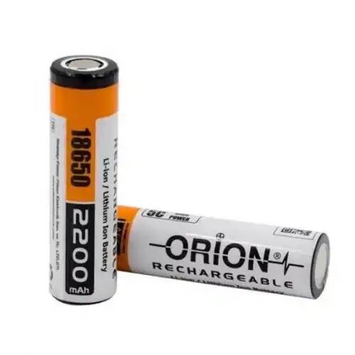 Orion 18650 3.7V 2200mAh 5C Li-ion Pil - Başsız (Düz Kafa) - 2