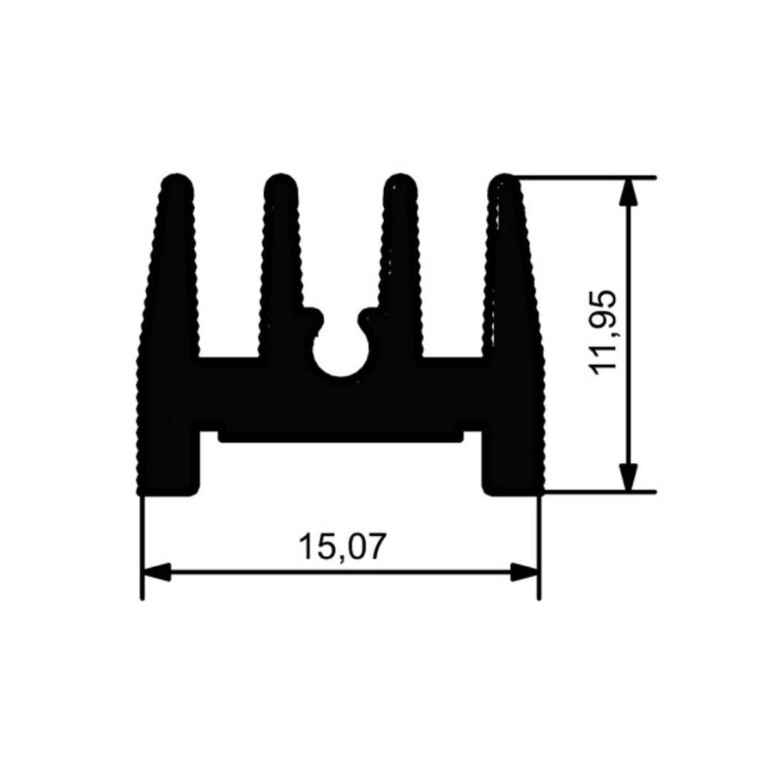 OZDAS0032 Alüminyum Soğutucu - 15.07mm Profil, L=25mm - 1