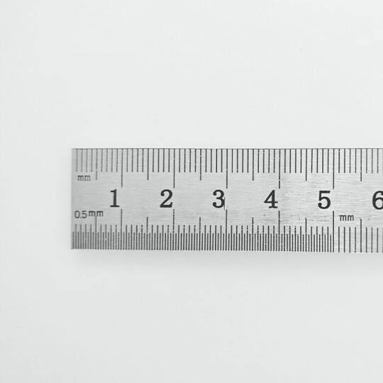 Paslanmaz Çelik Cetvel - 15cm / 6 inç, cm ve inç Ölçekli