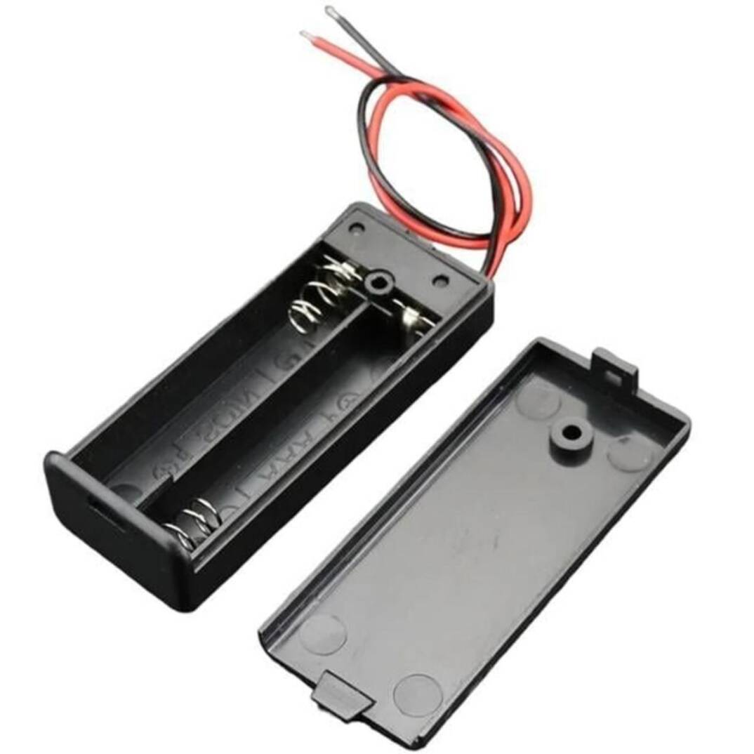 Powermaster 2'li AA Pil Yuvası - Kapaklı, Anahtarlı (IC-233C) - 3