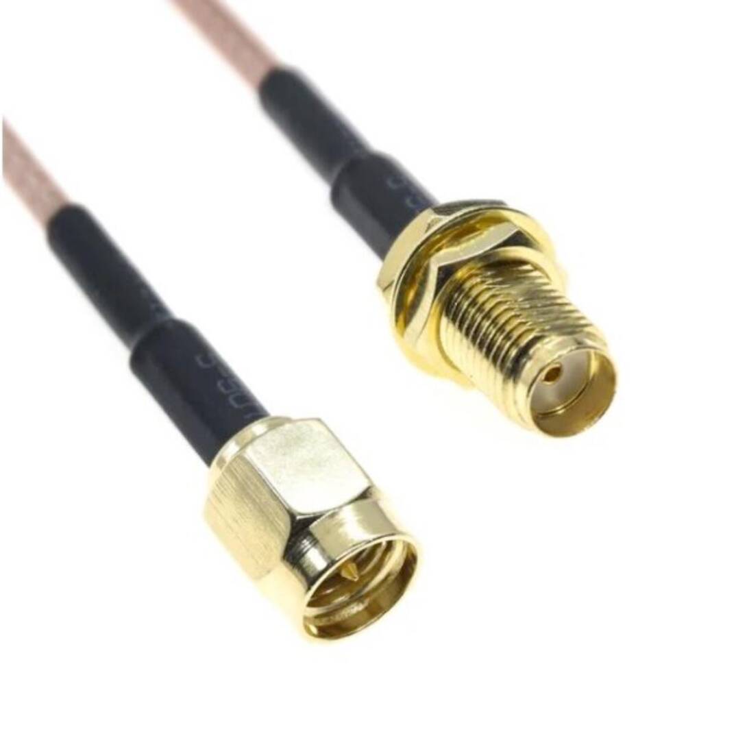 RG316 SMA Erkek - Panel Tipi SMA Dişi RF Kablo 50cm - 1