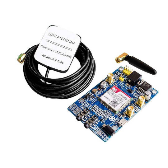 SIM808 GSM/GPRS/GPS Geliştirme Kartı - Antenli