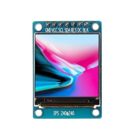 ST7789 1.3 İnç IPS TFT Ekran - 240x240, Lehimli