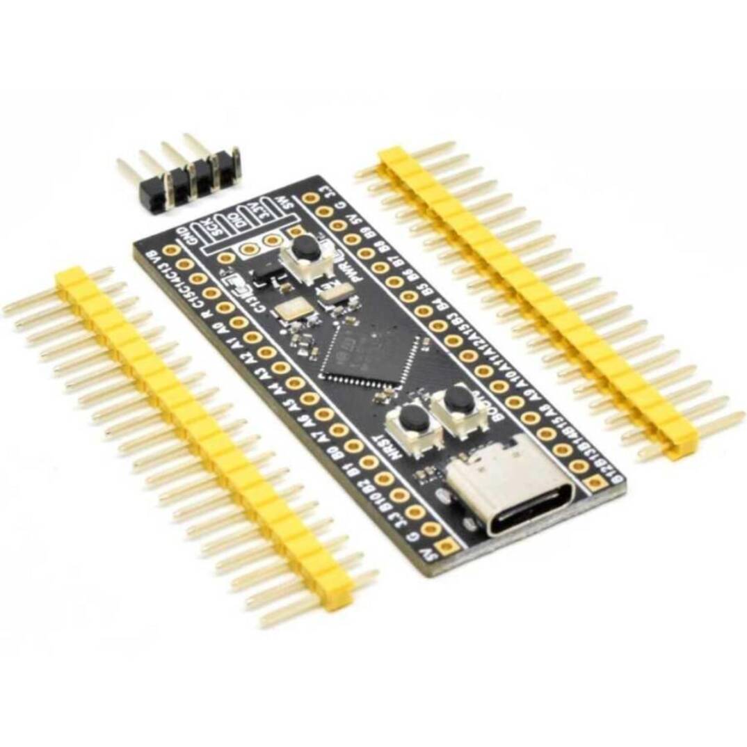 STM32F411CEU6 Black Pill Geliştirme Kartı - 100MHz, 512KB Flash, USB Type-C - 1