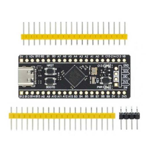 STM32F411CEU6 Black Pill Geliştirme Kartı - 100MHz, 512KB Flash, USB Type-C - 3