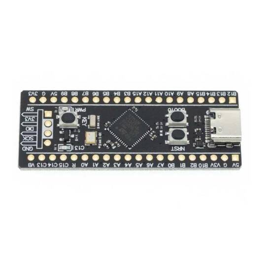 STM32F411CEU6 Black Pill Geliştirme Kartı - 100MHz, 512KB Flash, USB Type-C - 4