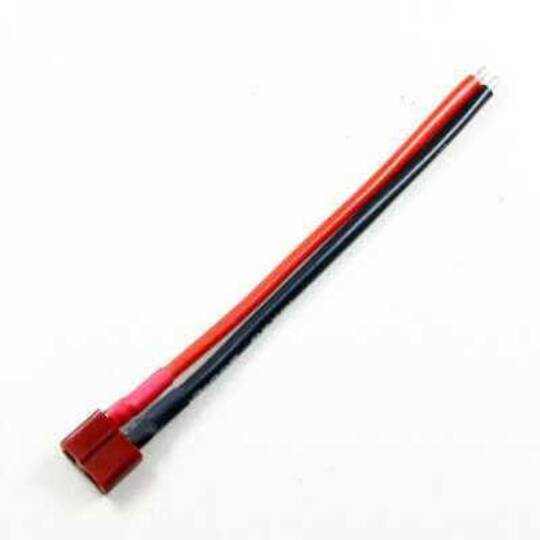 T-Plug (Deans) Dişi Konnektör - 14AWG 10cm Silikon Kablo
