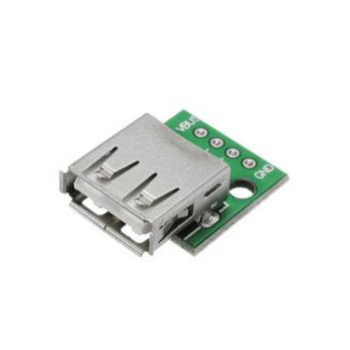 USB-A Dişi Breakout Kartı - THT 4 Pin, 25.9x22.9mm