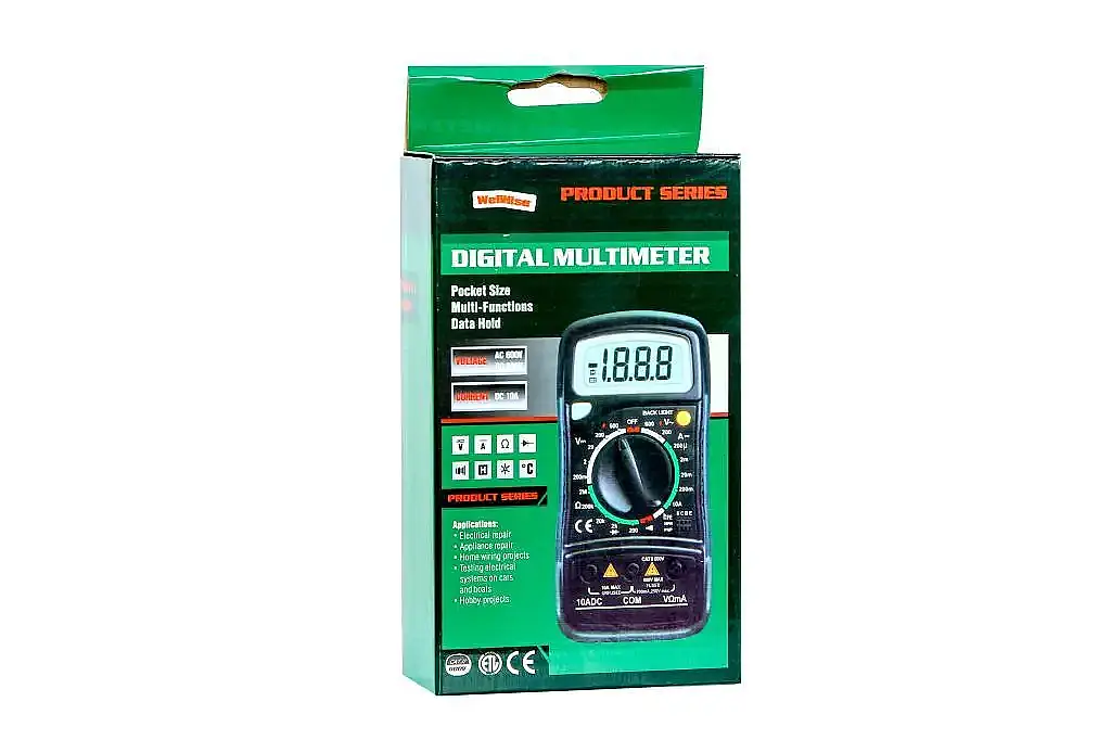 WellHise MAS830L Dijital Multimetre - Işıklı Ekran, CAT II 600V - 5