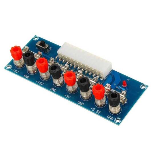 XH-M229 ATX Güç Kaynağı Dağıtım Modülü - 24 Pin, 3.3V/5V/12V Çıkışlı