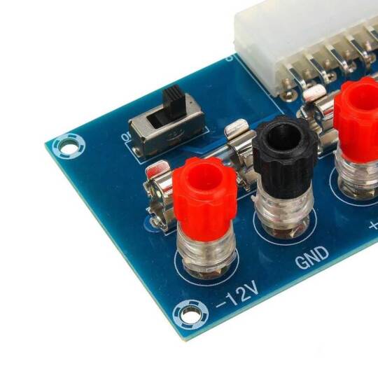 XH-M229 ATX Güç Kaynağı Dağıtım Modülü - 24 Pin, 3.3V/5V/12V Çıkışlı - 4